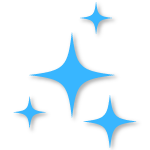 This image is for Body Mind Soul package 2 offering, and depicts blue sparkles.